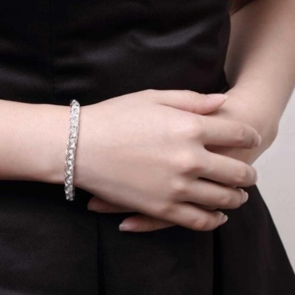 Krasnee NEW RopeTwisted Chain Bracelet 925 Silver - Picture 6 of 7